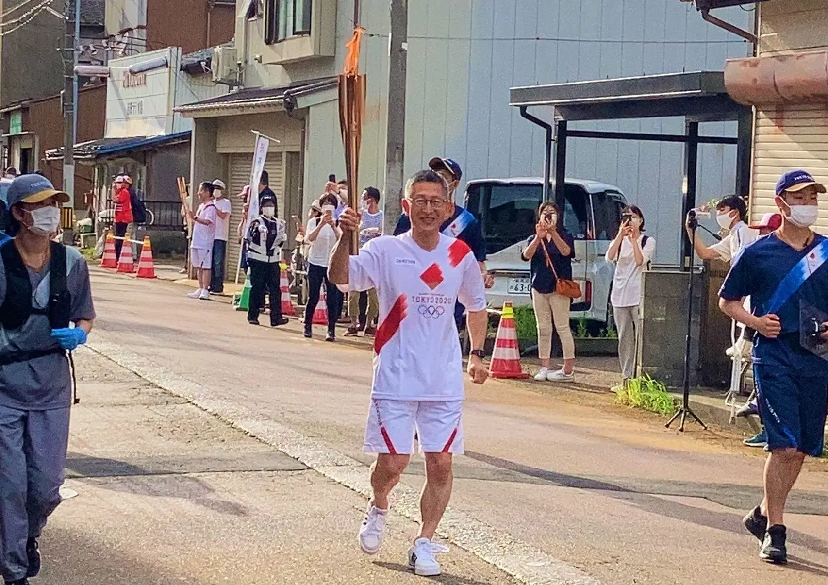 聖火リレーに弊社社長が参加しました