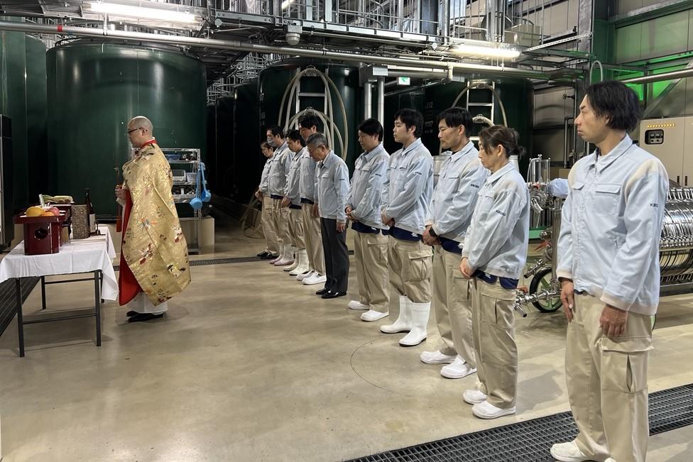 健康と長寿を願う酒「菊水 純米吟醸 限定酒」のご祈祷が行われました